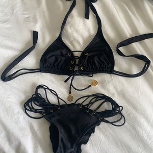 Luli Fama black bikini. Size S.